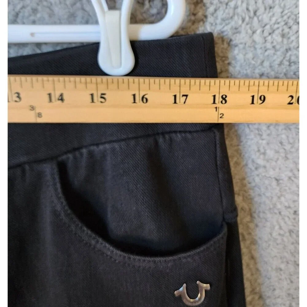 True Religion Black Classic Logo Stretch Drawstring Jogger‎ Sweatpants Size XL